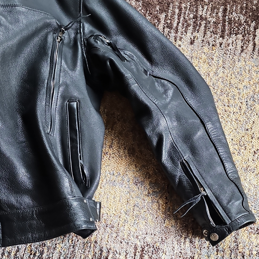 Leather Motorcycle Jacket - Picture 5 of 6